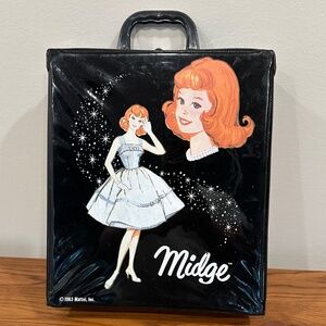 1960s Vintage Midge Doll, Barbie’s Best Friend, Original Case, Accessories
